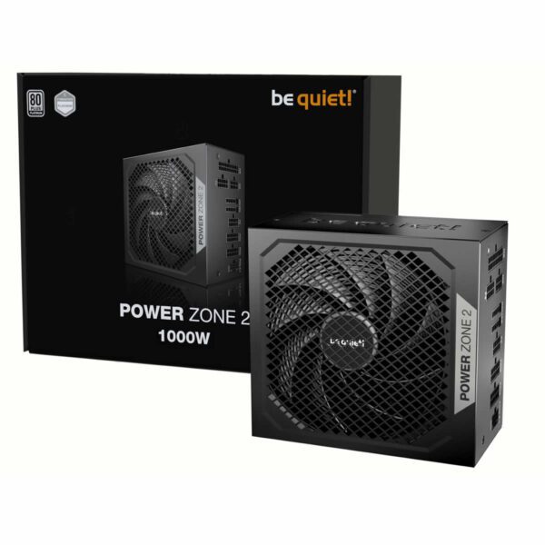 be quiet! Power Zone 2 1000W PSU 80 PLUS Platinum ATX3.1 PCIe 5.1 Power Supply - Black