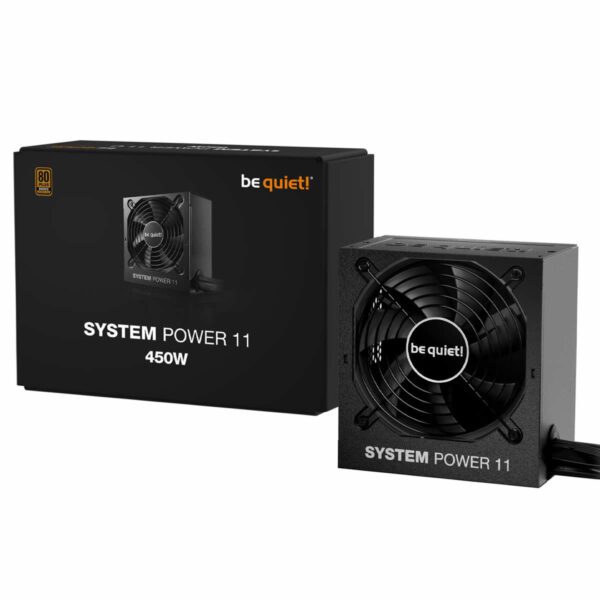 be quiet! System Power 11 450W PSU 80 PLUS Bronze ATX3.1 PCIe 5.1 Power Supply - Black