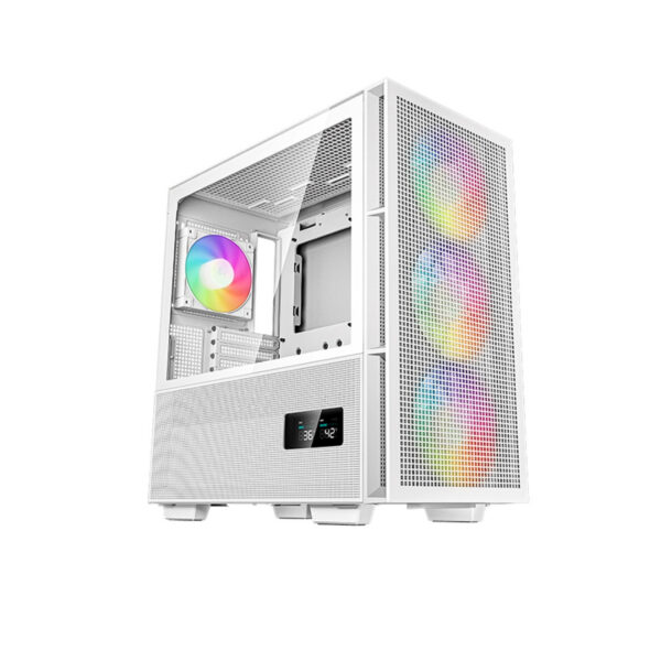 DeepCool CH560 Digital White E-ATX Mid Tower Gaming Case - Window - 4 ARGB Fans