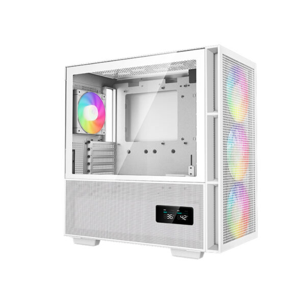 Second image of DeepCool CH560 Digital White E-ATX Mid Tower Gaming Case - Window - 4 ARGB Fans