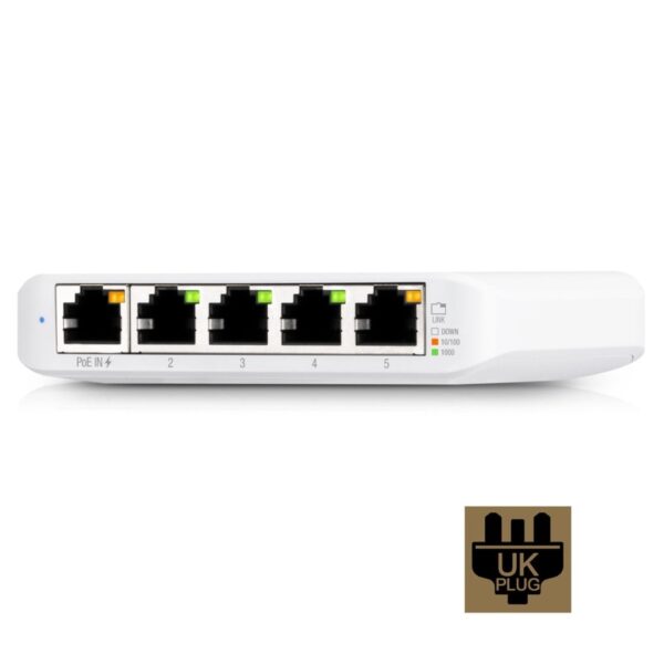 Ubiquiti UniFi USW Flex Mini 5 Port Managed POE/USB-C Gigabit Network Switch