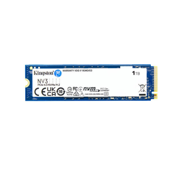 Kingston NV3 1TB SSD m.2 PCIe Gen4 Solid State Drive - 6000Mbs / 4000Mbs