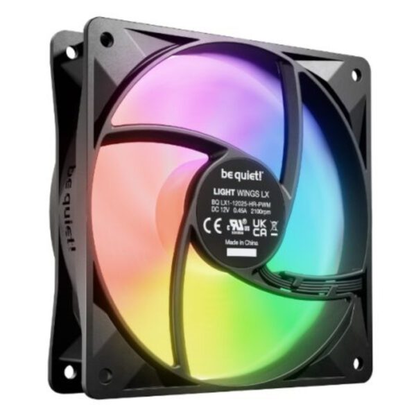 Second image of be quiet! Light Wings LX 12cm PWM High-Speed ARGB Case Fan - Single - Black - BL123