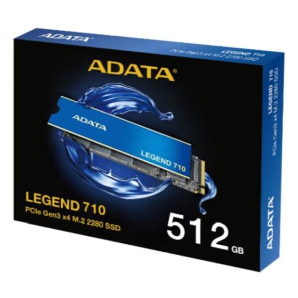 Second image of ADATA 512GB Legend 710 M.2 NVMe Gen3 SSD M.2 2280 PCIe 3.0 - 2400/1600MB/s