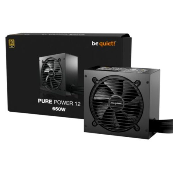 be quiet! 650W Pure Power 12 PSU Wired 80+ Gold ATX 3.1 PCIe 5.1 Power Supply