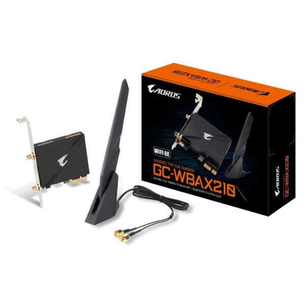 Second image of Gigabyte GC-WBAX210 Intel WiFi 6E AX200 2400Mbps Bluetooth 5.2 PCI-Express Card