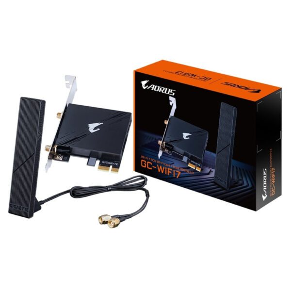 Gigabyte GC-WIFI7 Intel WiFi 7 Tri-Band WiFi PCI-Express and Bluetooth 5.3 Card