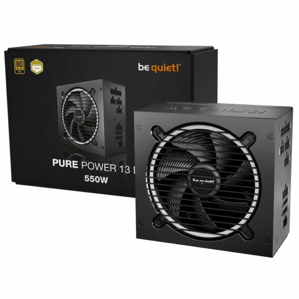 be quiet! Pure Power 13 M 550W PSU - 80Plus Gold ATX3.1 PCIe 5.1 Power Supply