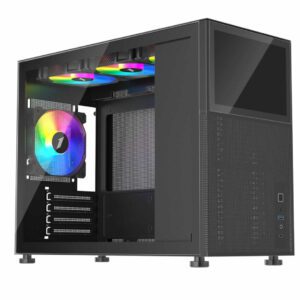 1st Player MIKU Mi6-EV Emotion View Micro ATX Black Case