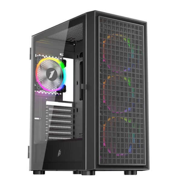 1st Player Go6-BK-4FS1 ATX Black Case with 4 FRGB Fans