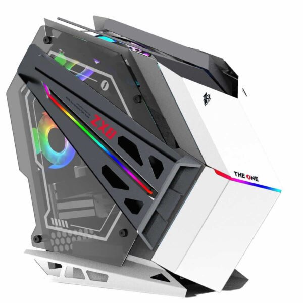 1st Player ZX8 Mid Tower Open Frame Case with 1 x RGB Fan