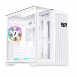 1st Player RT5 Micro ATX White Case with 3 x RGB Fans