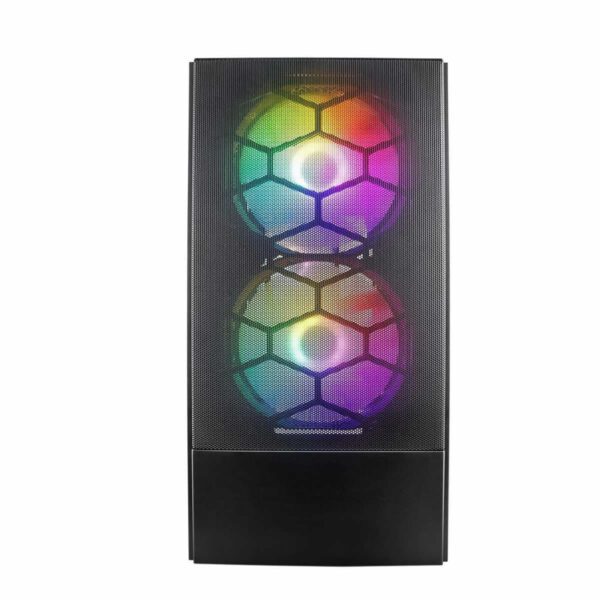 Second image of 1st Player X4-M Micro ATX Black Case with 3 x RGB Fans