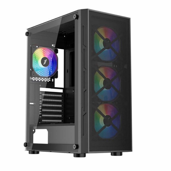 1st Player Firebase XP Mid Tower Case with 6 x RGB Fans