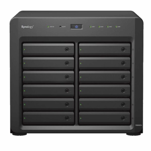 Second image of Synology DiskStation DS2422+ 12 Bay Network Attached Storage Enclosure - Diskless