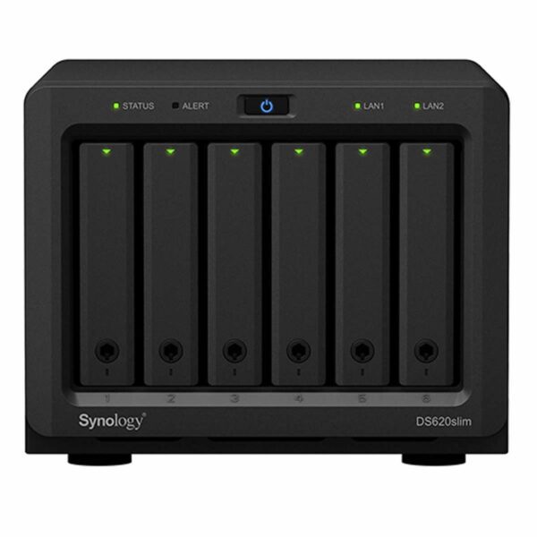 Second image of Synology DiskStation DS620SLIM 6 Bay Network Attached Storage Enclosure - Diskless