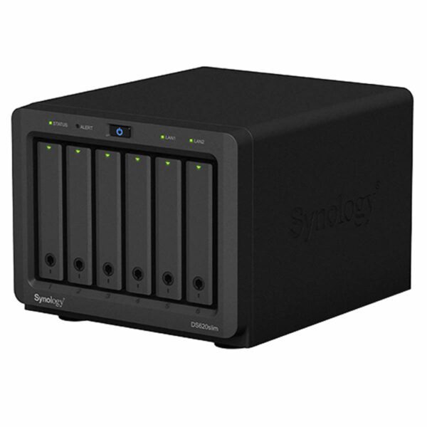 Synology DiskStation DS620SLIM 6 Bay Network Attached Storage Enclosure - Diskless