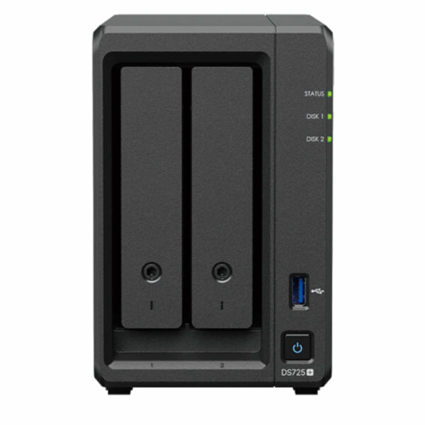 Synology DiskStation DS725+ 2 Bay Network Attached Storage Enclosure - Diskless