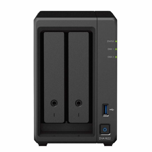 Second image of Synology DVA1622 Deep Learning NVR 2 Bay Network Attached Storage Enclosure - Diskless