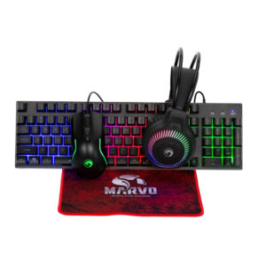 Marvo Scorpion CM416 Loot 40 RGB Gaming Keyboard, Mouse, Headset and Mat Bundle