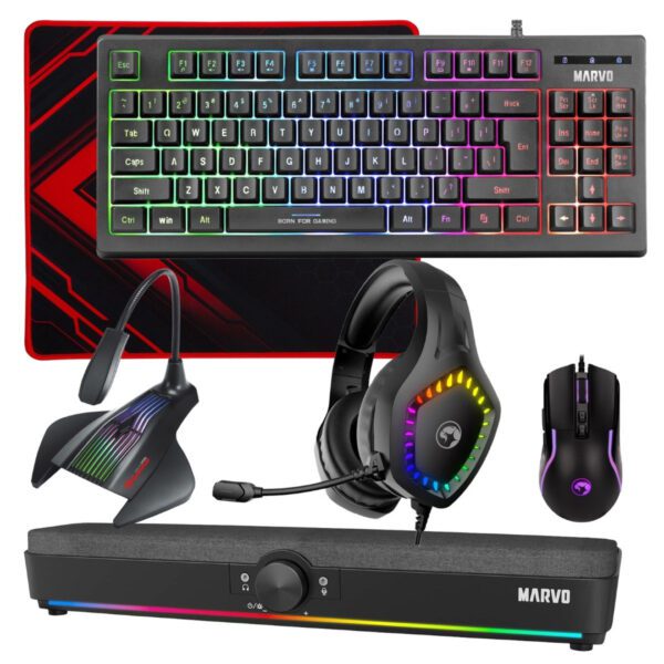 Second image of Marvo Scorpion 6-Product - RGB Gaming & Streaming Bundle