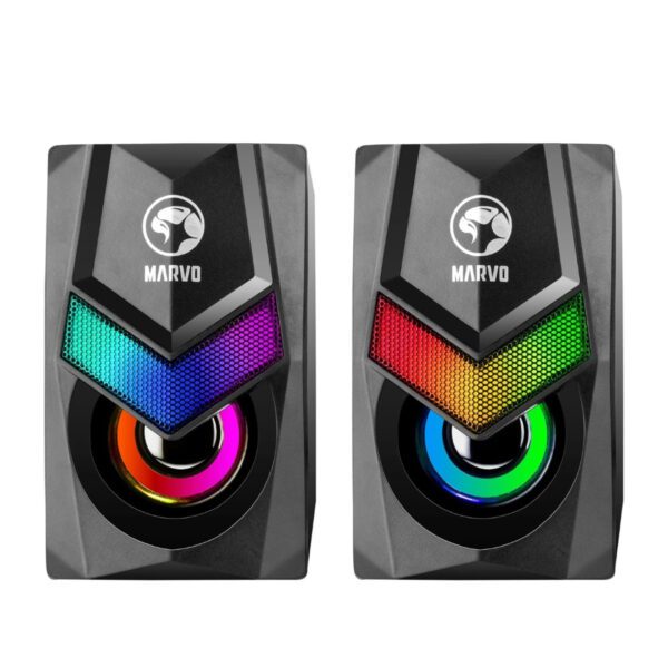 Second image of Marvo Scorpion SG-118 Havoc 10 USB Powered Stereo RGB 6W Gaming Speakers