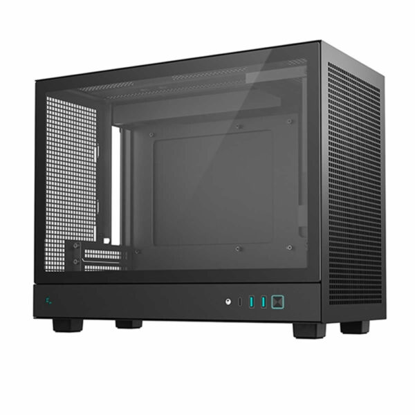 Second image of DeepCool CH160 PLUS Micro-ATX Tower Case - Black With Window