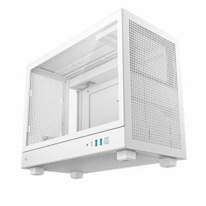 DeepCool CH160 PLUS Micro-ATX Tower Case - White With Window