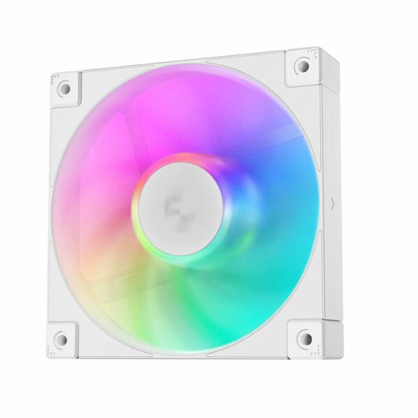 Second image of DeepCool FD12 120mm ARGB Case Fan -  White - 3 Pack