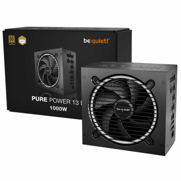 be quiet! Pure Power 13 M 1000W PSU 80+ Gold ATX 3.1 PCI-e 5.1 Power Supply