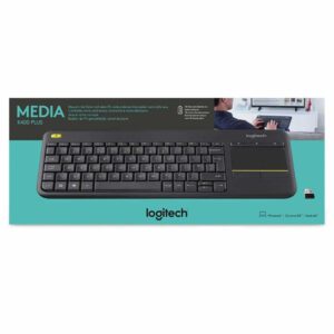 Logitech K400 Plus Wireless Touch TV Keyboard - Media Control - Built-in Touchpad