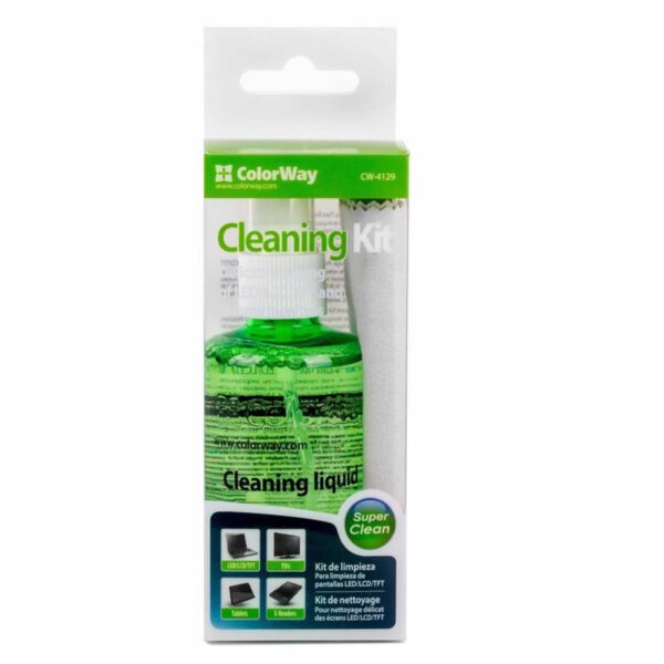 Second image of ColorWay 2 in 1 Cleaning Set for Screens - Cloth And Spray