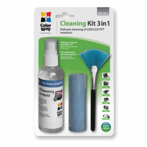 Colorway Multipurpose 3 in 1 Cleaner Set - Microfiber Cloth - Screen and Monitor