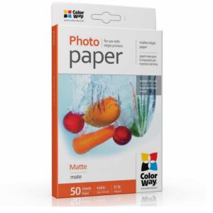 ColorWay Matte 6x4 190gms Photo Paper 50 Sheets