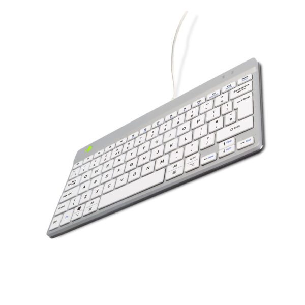 Second image of Ergonomic Keyboard R-Go Compact Break Compact Keyboard Qwerty (Uk) Wired White With Break Software