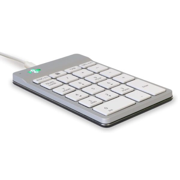 Numeric Keypad R-Go Numpad Break Ergonomic Numeric Keypad Wired White With Break Software