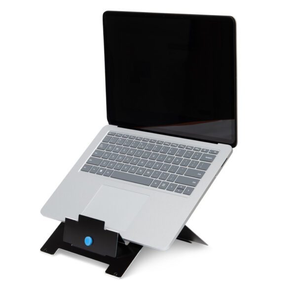 Second image of Laptop Stand R-Go Riser Flexible Adjustable Folding Laptop Riser Ergonomic Hylite Aluminum Black