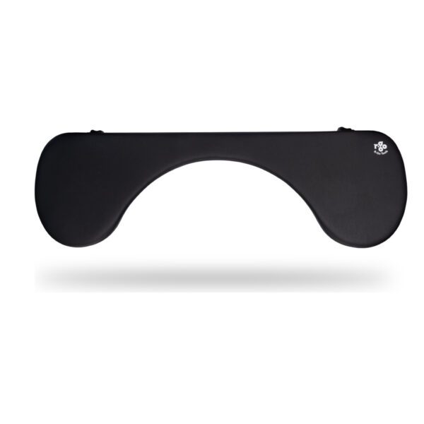 Armrest R-Go Ergonomic Symmetrical With Abdominal Cutout Soft Foam Black