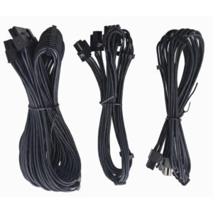 Premium Replacement Cable Kit for Cooler Master SFX PSUs (24-Pin ATX / 8-Pin CPU / 4+4 Pin CPU)