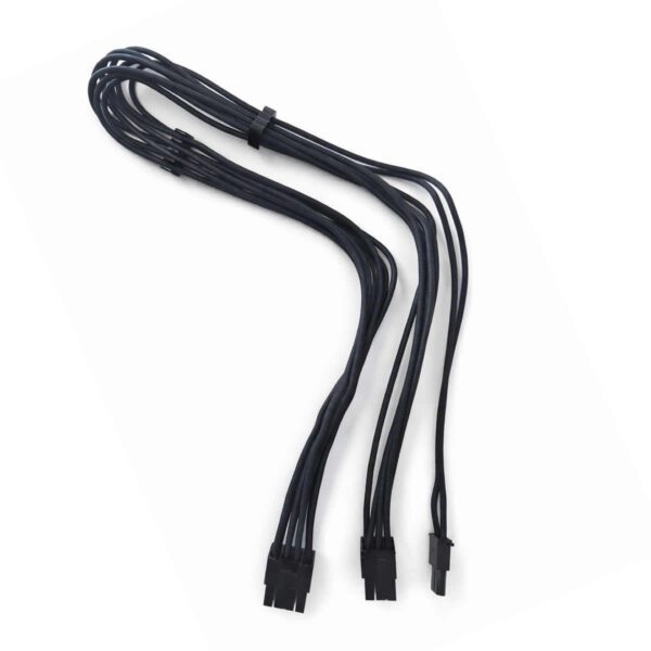 Second image of Alphacores Premium PCIe 6+2 Pin Cable Kit  550mm  Individually Sleeved Twin Pack