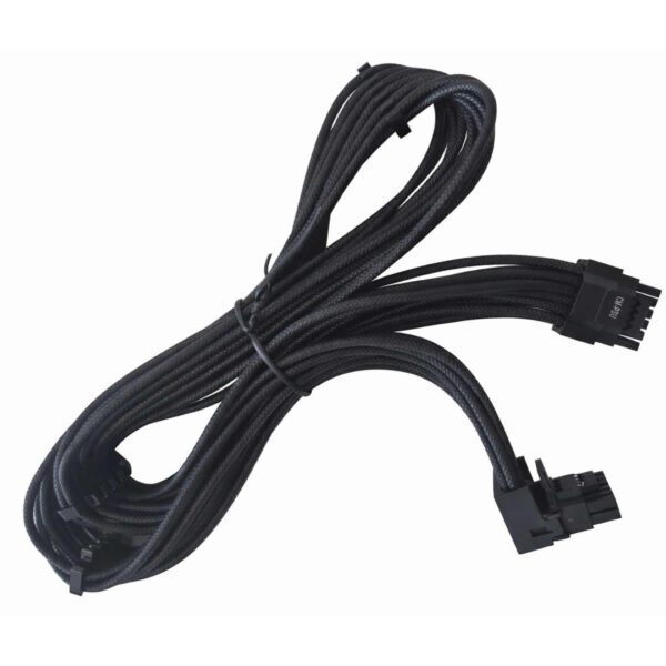 Second image of Alphacores Premium 12VHPWR Right AngledPCIe 5.0 Cable  650mm  600W Rated
