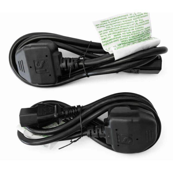 Alphacores UK Power Cable  1.5m Kettle Lead  13A PC Monitor TV - Twin Pack