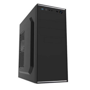 CiT Jet Stream Mid-Tower Case - 500W PSU, USB 3.0, Black & Silver (Jet Stream)