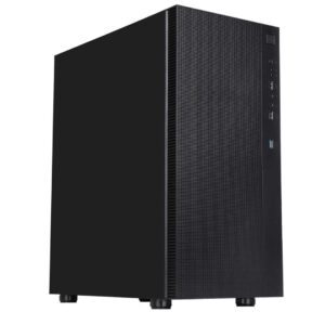 CiT Silent ES Mid-Tower Case - Sound Dampening, 2x 120mm PWM Fans (Silent ES)