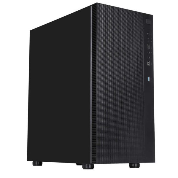 CiT Silent ES Mid-Tower Case - Sound Dampening, 2x 120mm PWM Fans (Silent ES)
