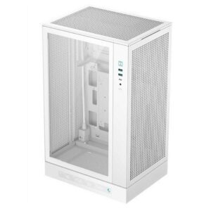 DeepCool CH270 Digital WH mATX Case - White, Vertical, 360mm AIO, Display (CH270)