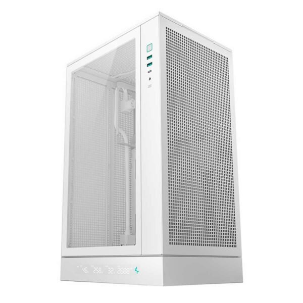 Second image of DeepCool CH270 Digital WH mATX Case - White, Vertical, 360mm AIO, Display (CH270)