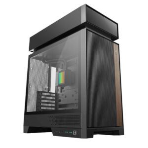 DeepCool CL6600 ATX Case - Pre-installed 360mm AIO, HyperSplit Chamber, Black