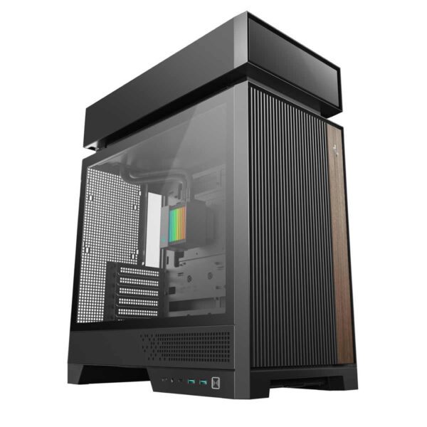 DeepCool CL6600 ATX Case - Pre-installed 360mm AIO, HyperSplit Chamber, Black