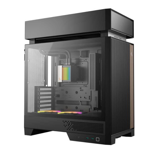 Second image of DeepCool CL6600 ATX Case - Pre-installed 360mm AIO, HyperSplit Chamber, Black